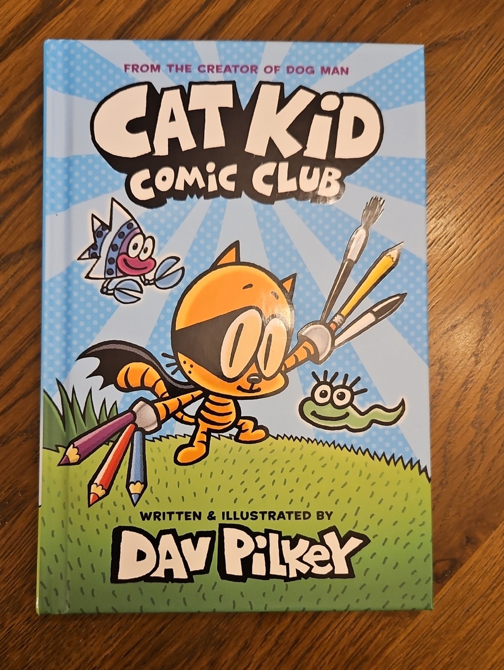 Scholastic Cat Kid Comic Club Graphic Novel Book Blue Like New